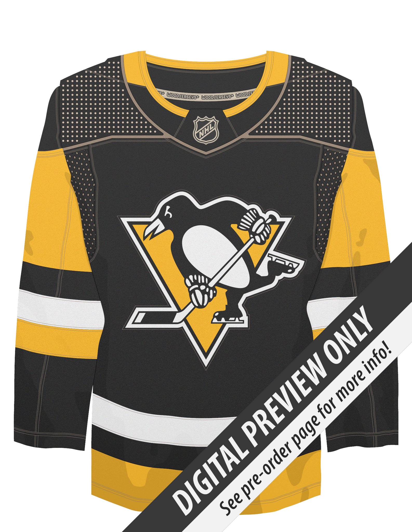 Pittsburgh Penguins Home WoodJersey