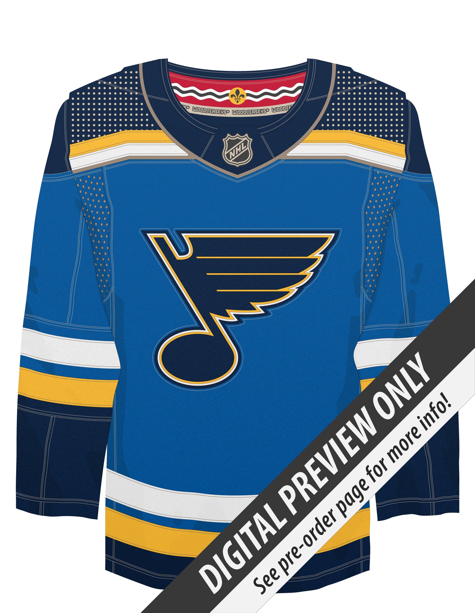 St. Louis Blues Home WoodJersey