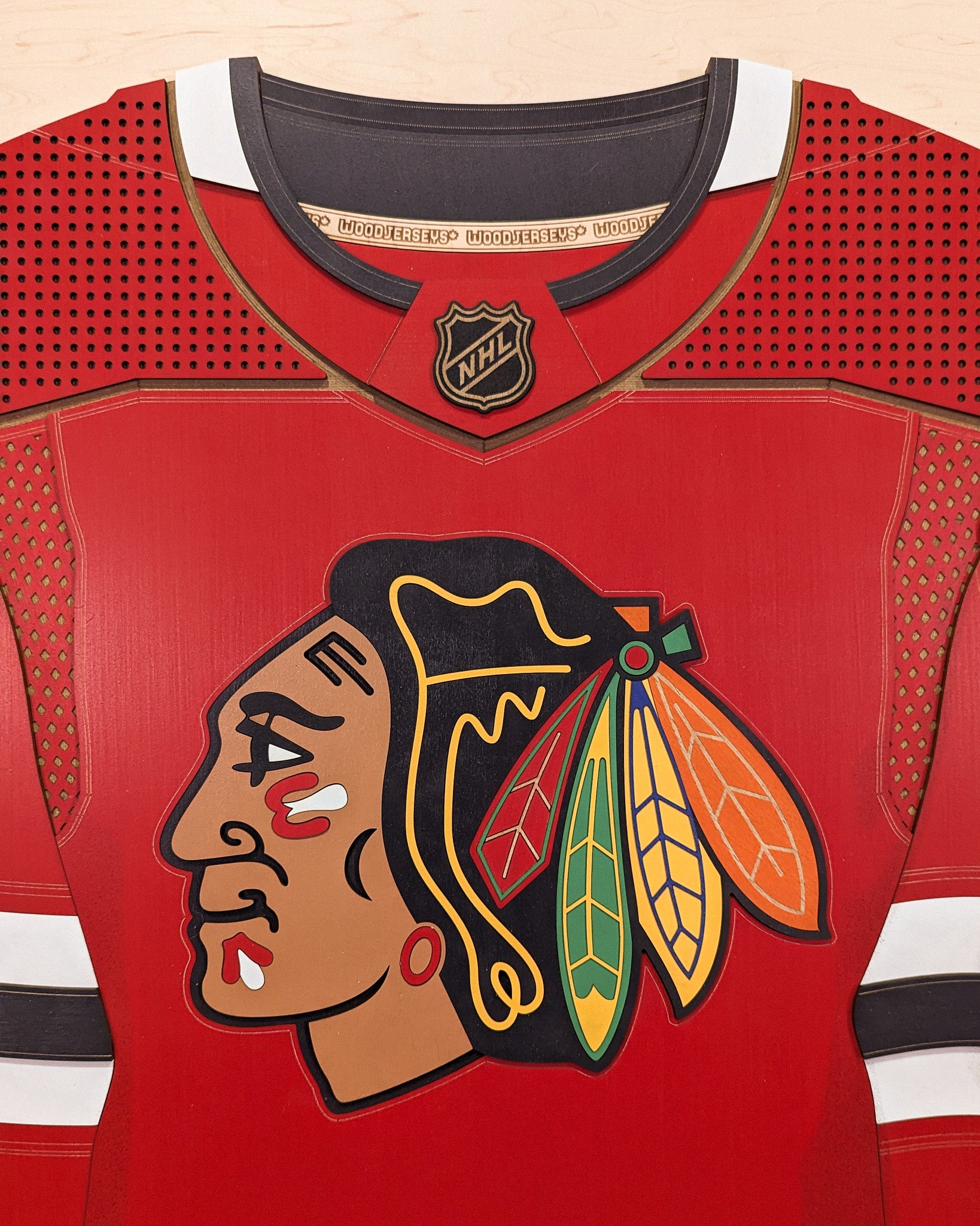 Chicago Blackhawks Away WoodJersey – WoodJerseys