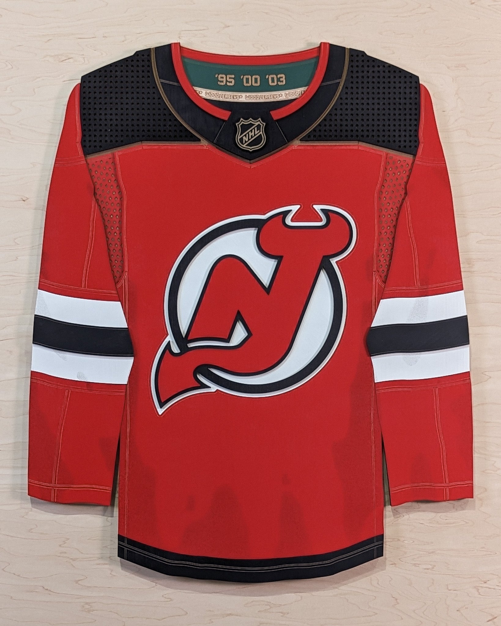 New Jersey Devils Home WoodJersey