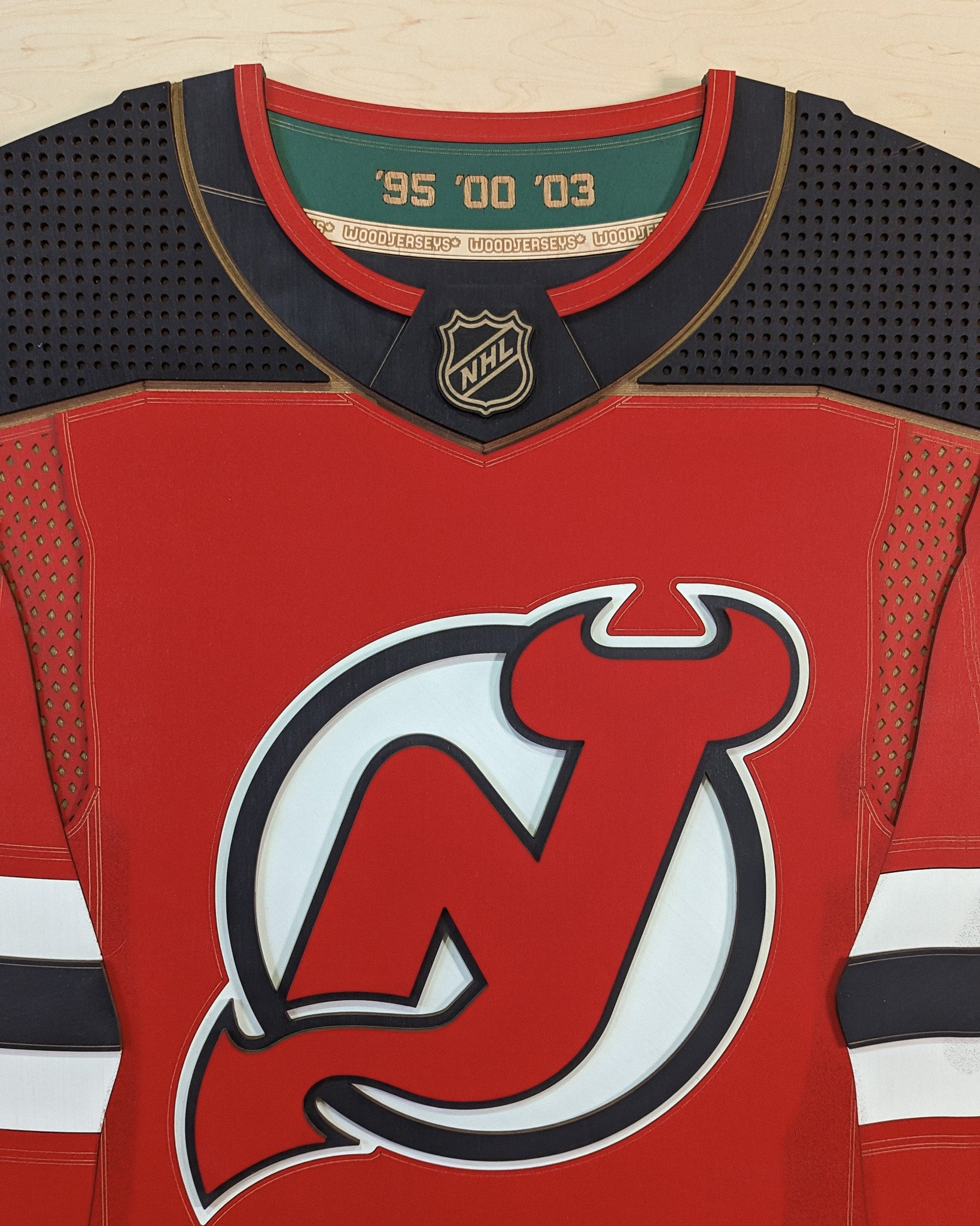 New Jersey Devils Home WoodJersey