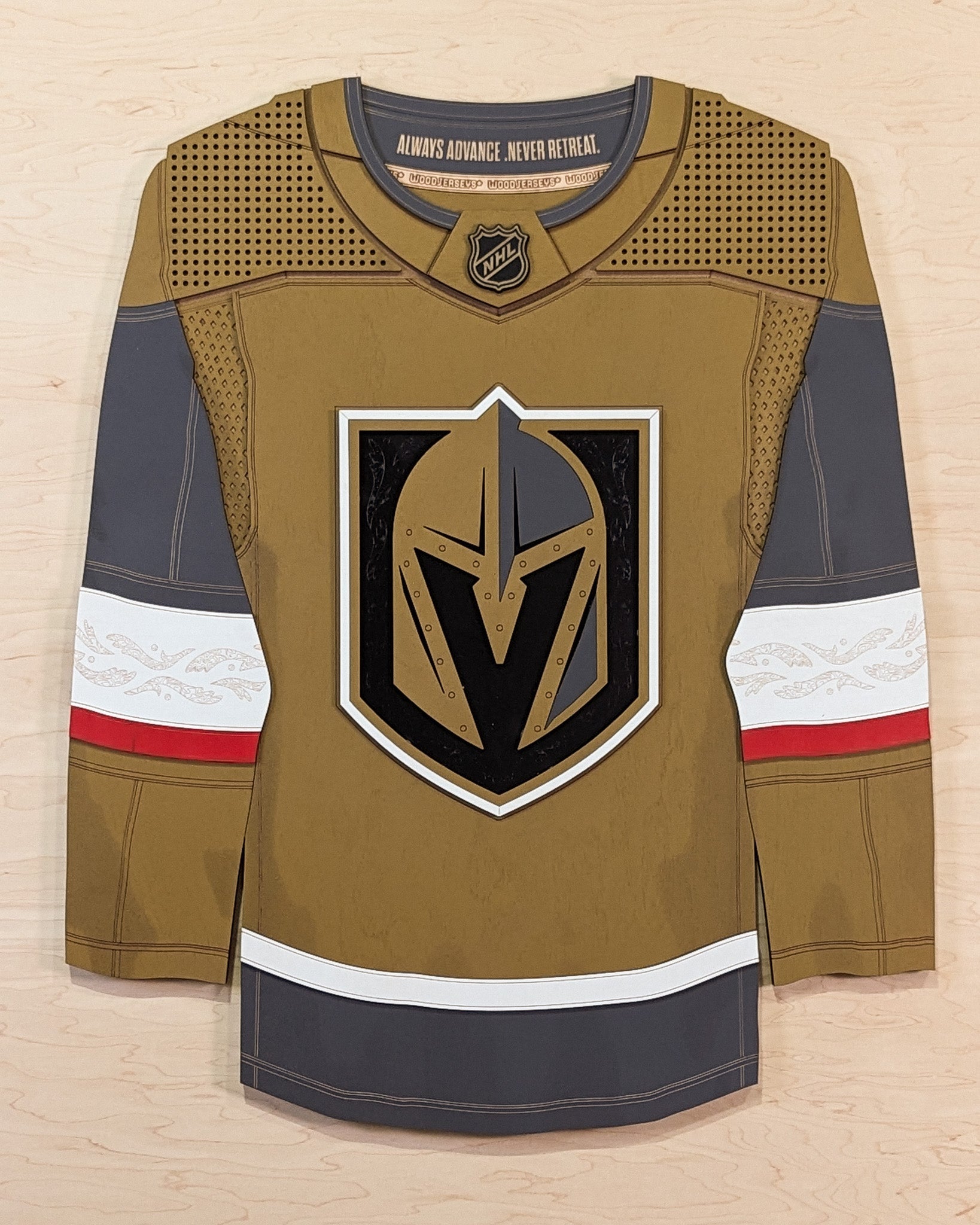 Vegas Golden Knights Home WoodJersey