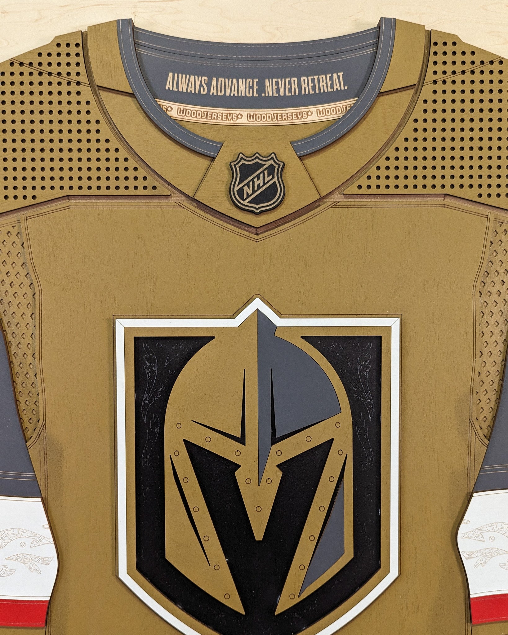 Vegas Golden Knights Home WoodJersey