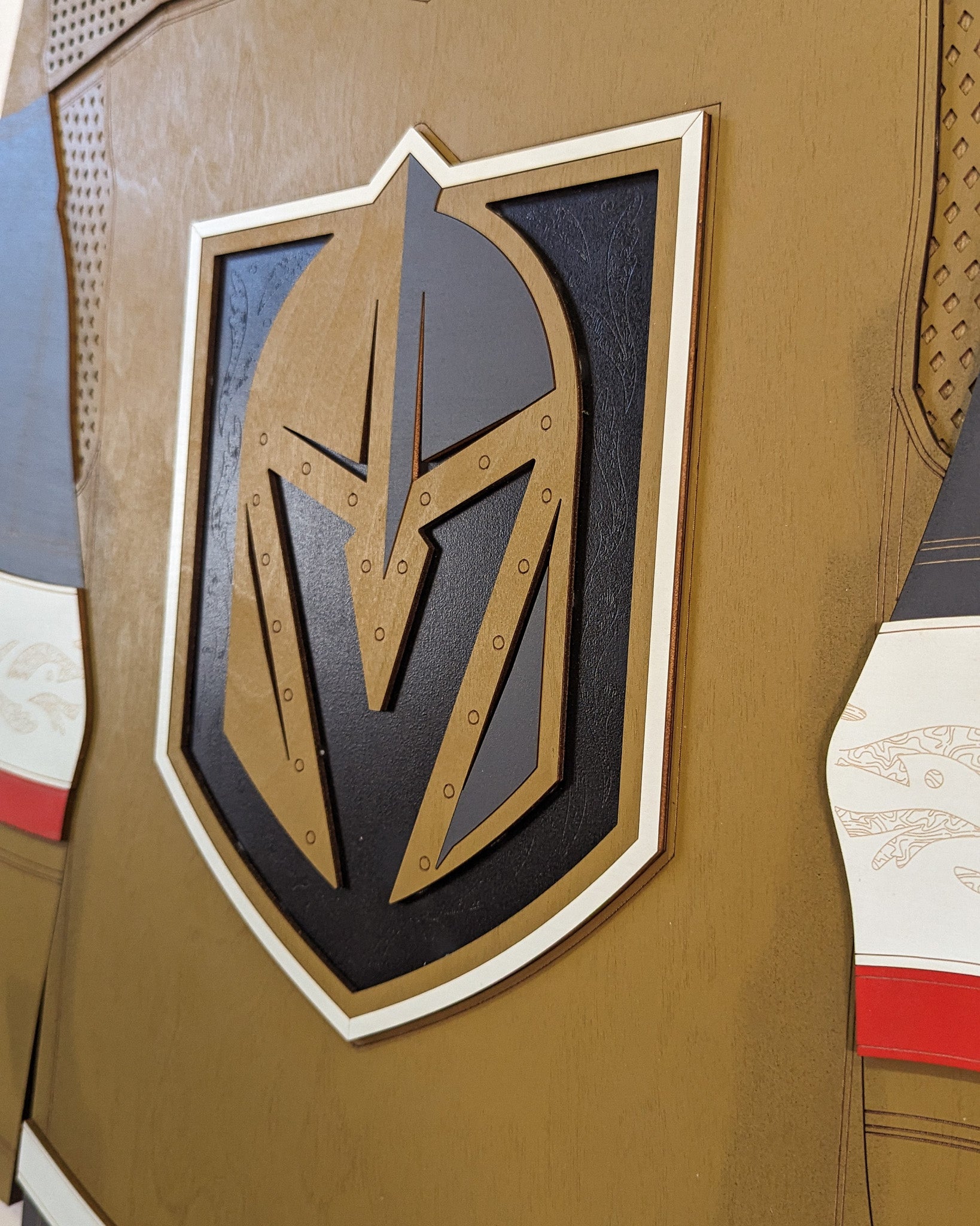 Vegas Golden Knights Home WoodJersey