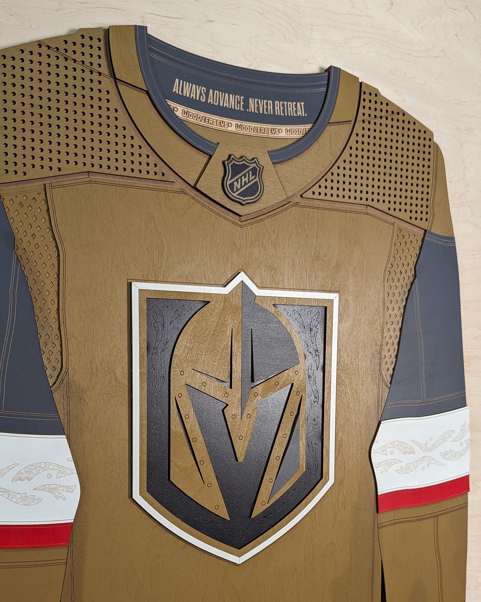 Vegas Golden Knights Home WoodJersey