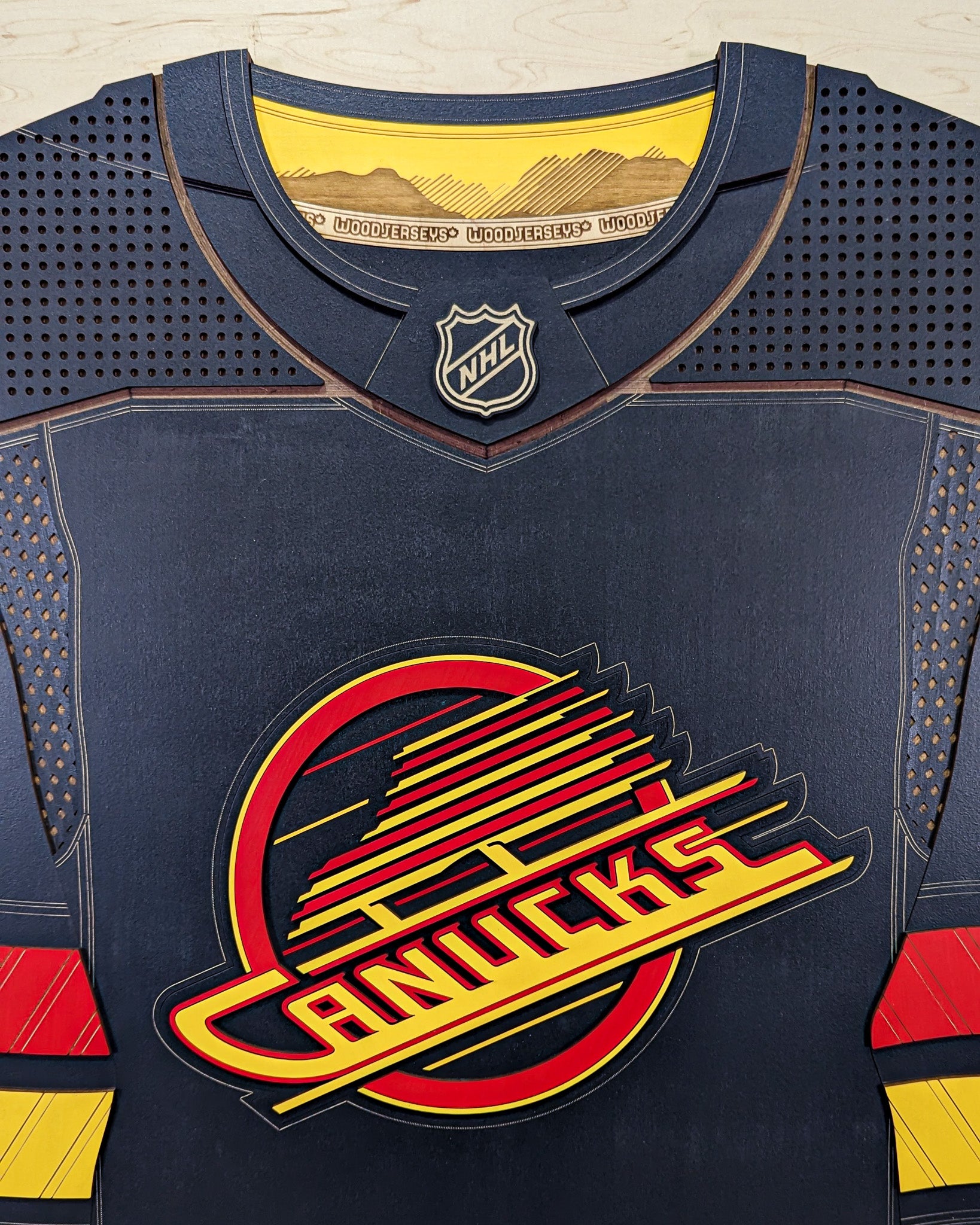 Vancouver Canucks Alternate WoodJersey