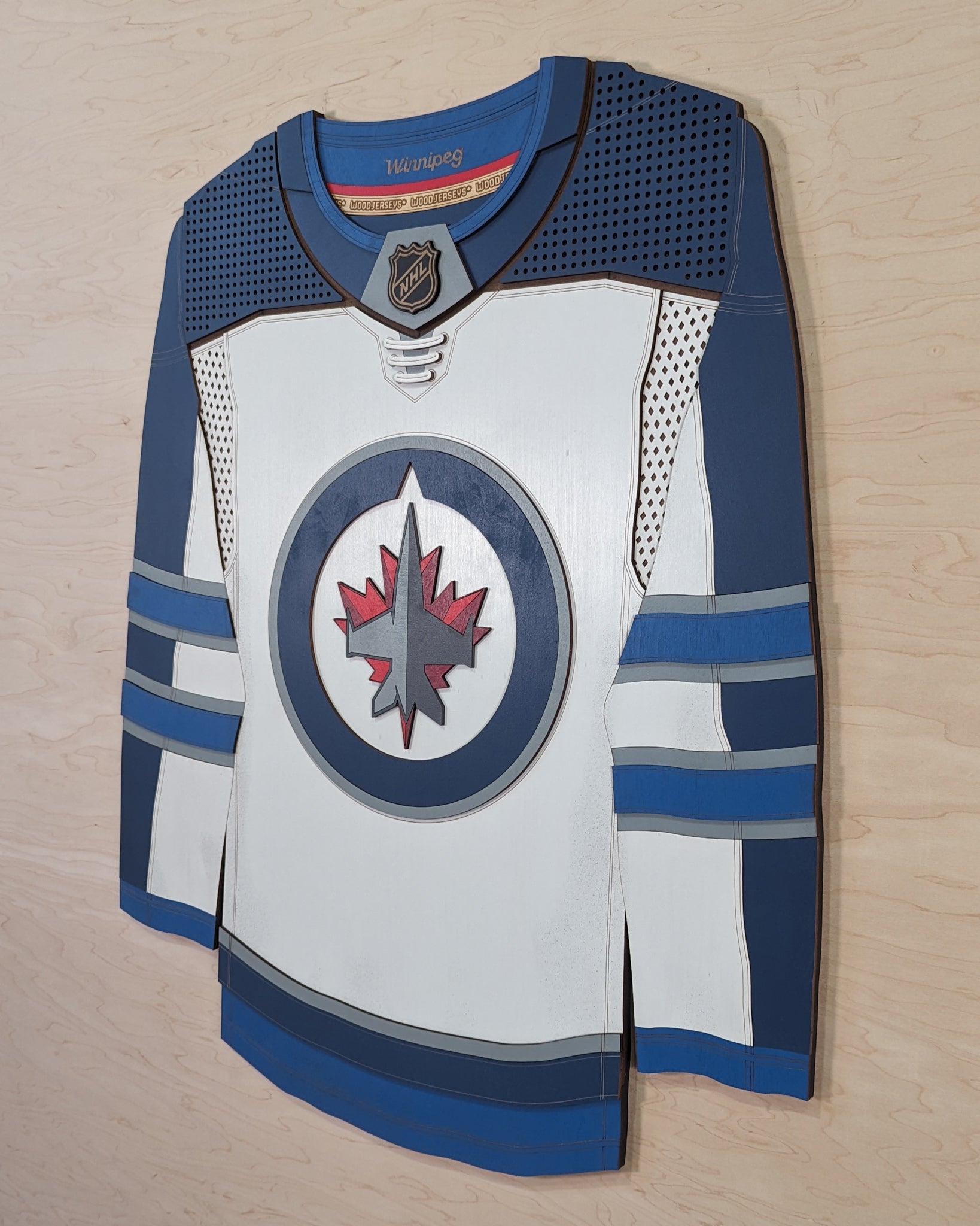 Winnipeg Jets Away WoodJersey WoodJerseys