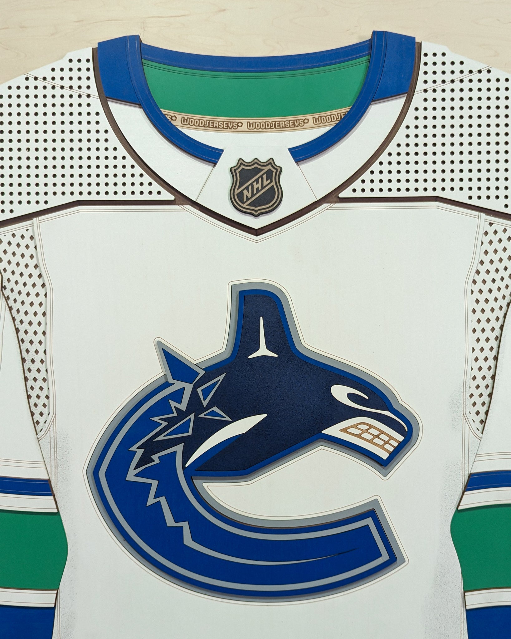 Vancouver Canucks Away WoodJersey