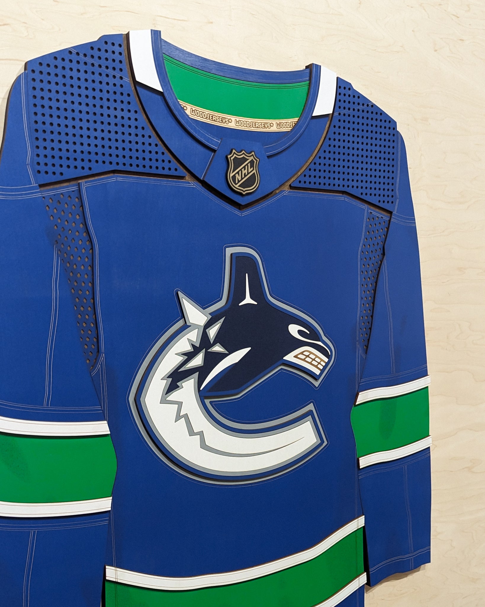 Vancouver Canucks Home WoodJersey