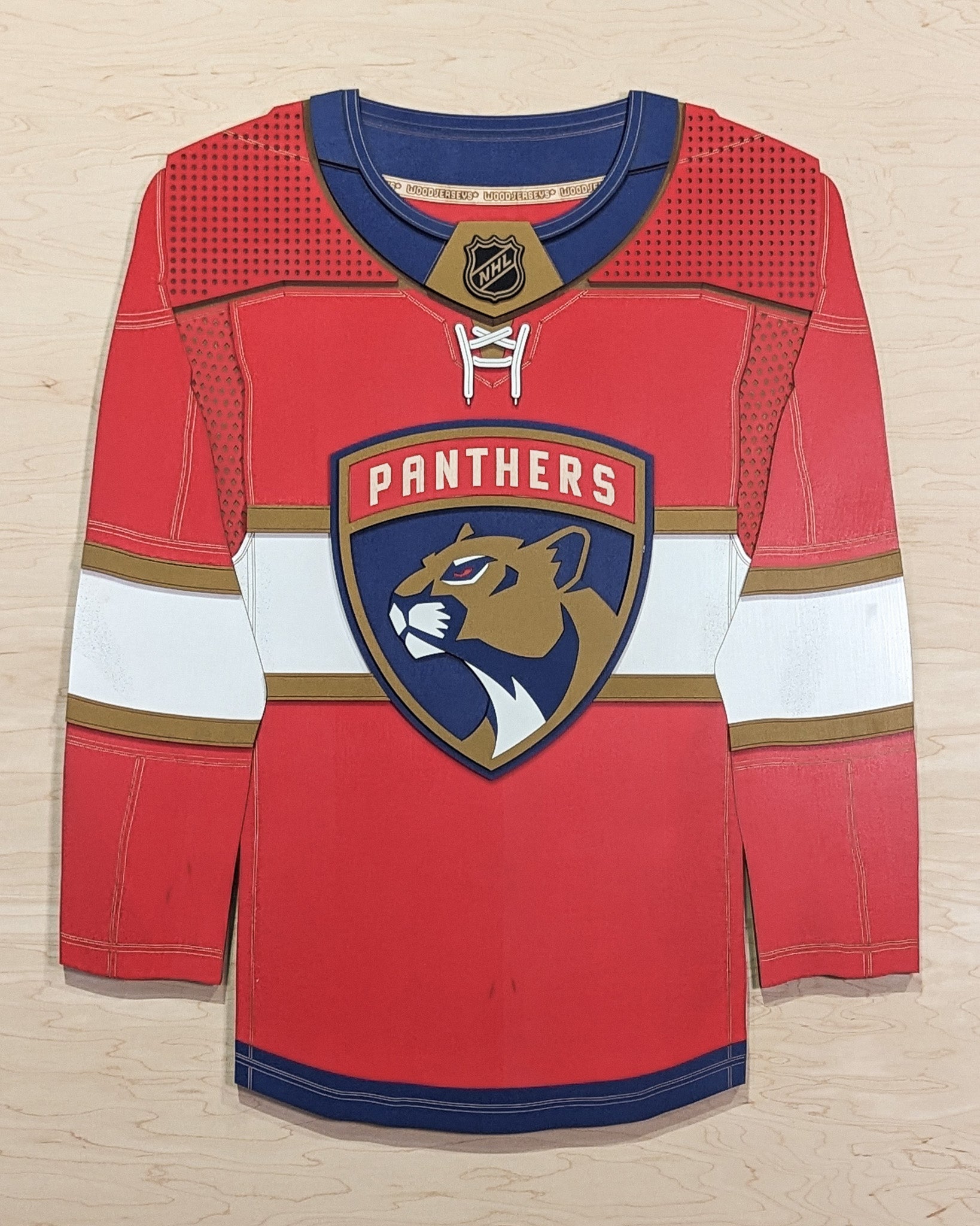 Florida Panthers Home WoodJersey