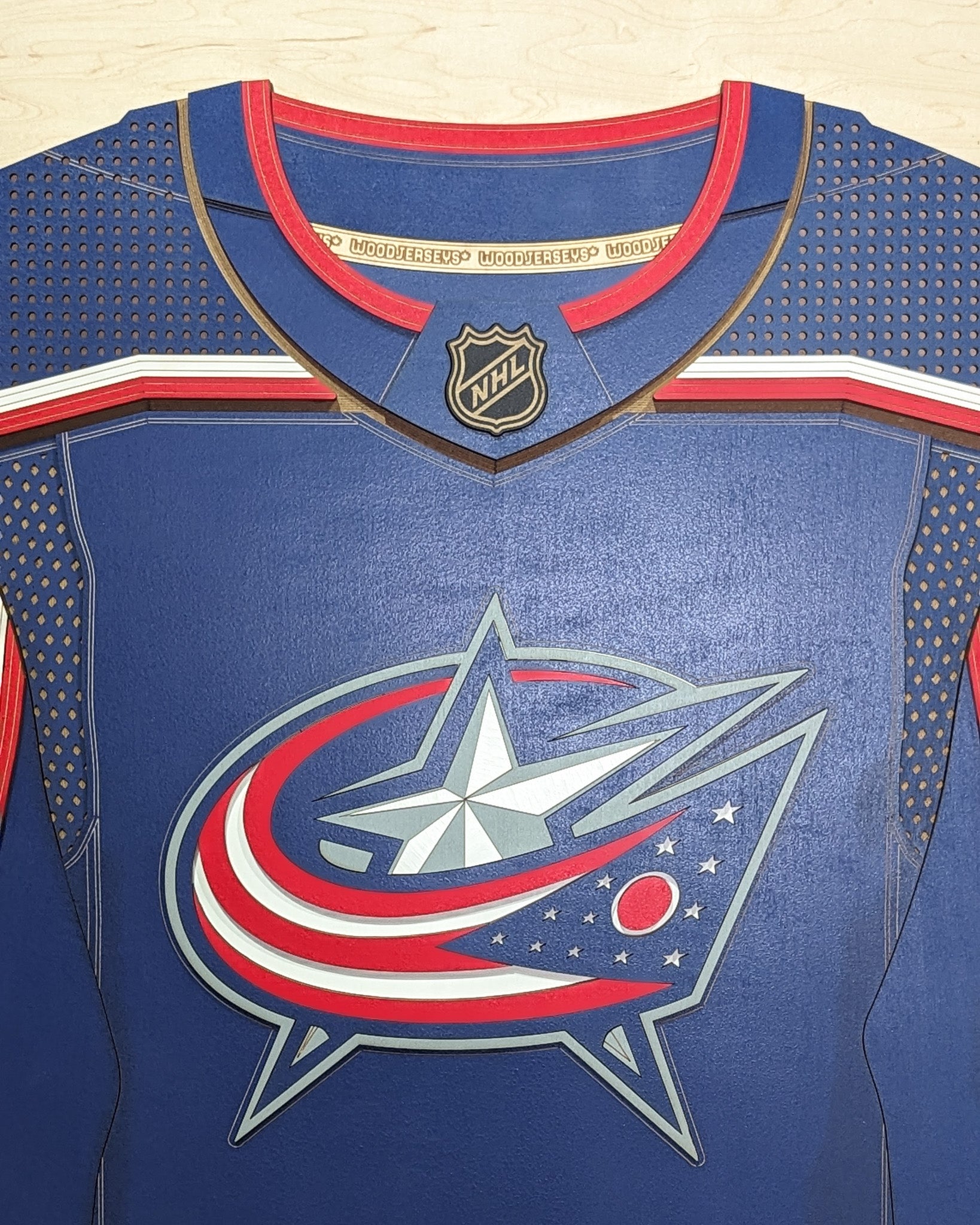 Columbus Blue Jackets Home WoodJersey