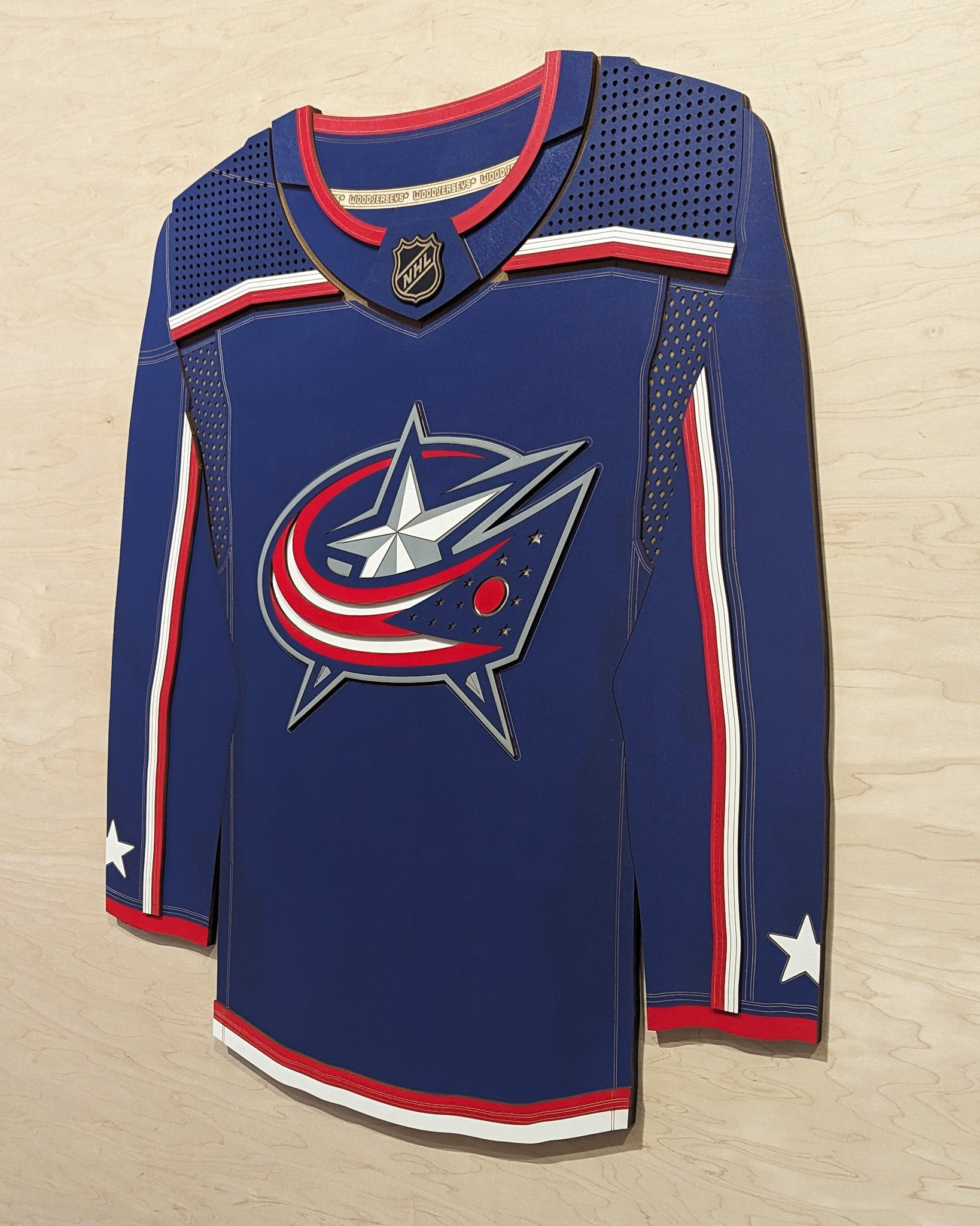 Columbus Blue Jackets Home WoodJersey