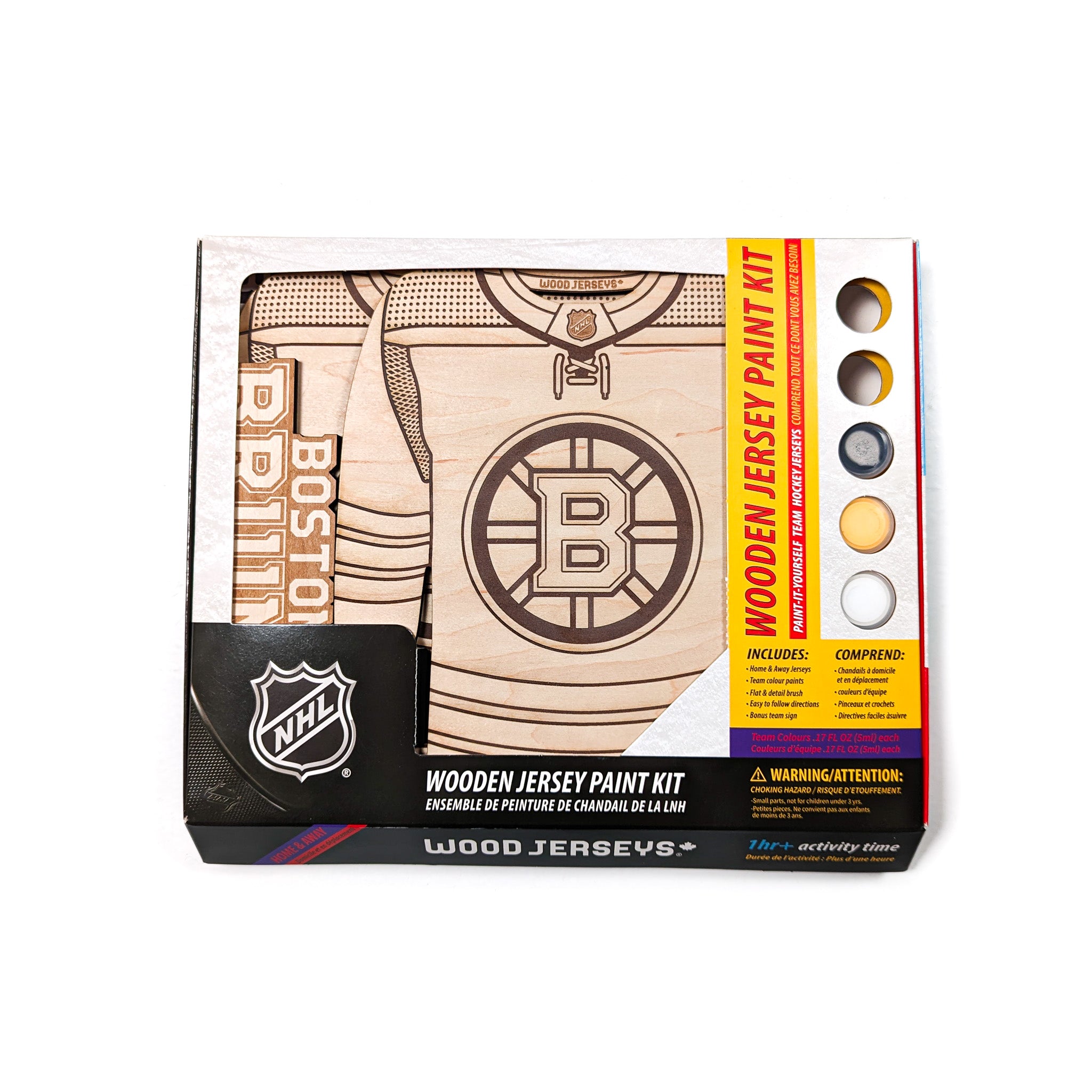 Boston Bruins Wooden Jersey Paint Kit
