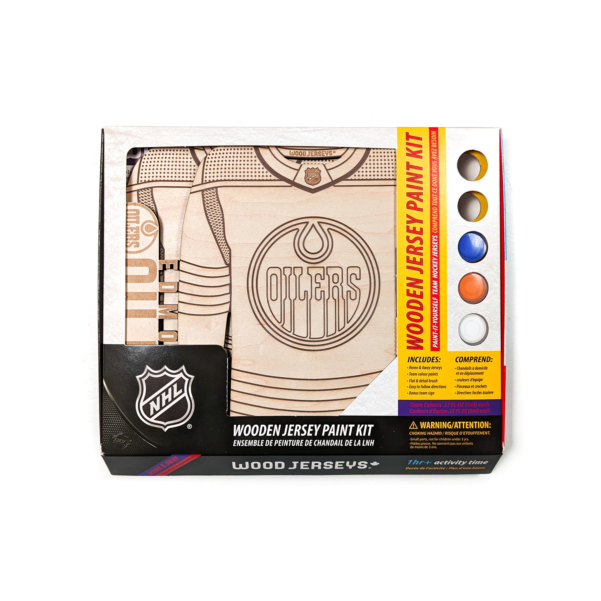 Edmonton Oilers Wooden Jersey Paint Kit